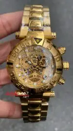 Invicta SubaQua Noma 1 Sarı Kadran 50 mm 15617 Gold Replika Saat ISU004