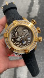 Invicta Bolt Koi Fish Chronograph 53 mm 27876 Gold Replika Saat IKF002