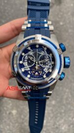 Invicta Bolt Zeus Mavi Kadran 53 mm Blue Silver Replika Saat IBZ011