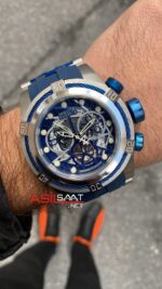 Invicta Bolt Zeus Mavi Kadran 53 mm Blue Silver Replika Saat IBZ011