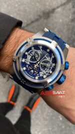 Invicta Bolt Zeus Mavi Kadran 53 mm Blue Silver Replika Saat IBZ011