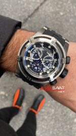 Invicta Bolt Zeus Siyah Kadran 53 mm Black Silver Replika Saat IBZ010