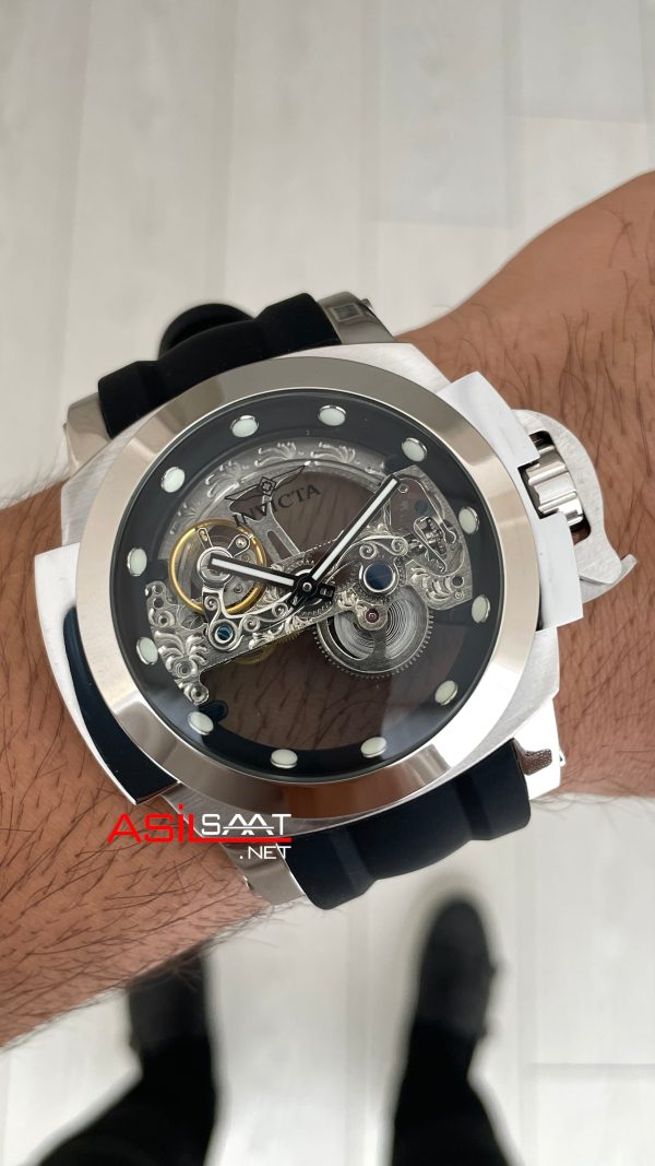 Invicta Coalition Forces Skeleton 24707 Silver 56mm Replika Saat Invicta Coalition Forces Skeleton 24707 Silver 56mm Replika Saat