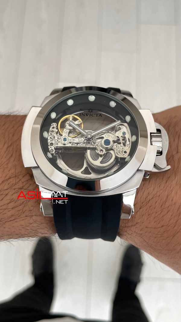 Invicta Coalition Forces Skeleton 24707 Silver 56mm Replika Saat Invicta Coalition Forces Skeleton 24707 Silver 56mm Replika Saat
