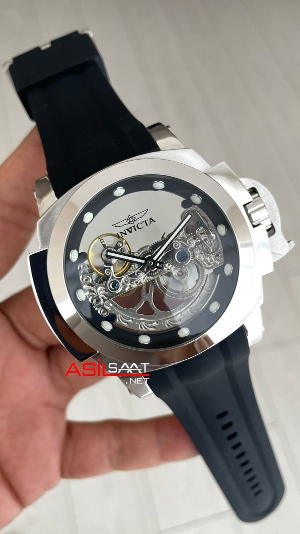 Invicta Coalition Forces Skeleton 24707 Silver 56mm Replika Saat Invicta Coalition Forces Skeleton 24707 Silver 56mm Replika Saat