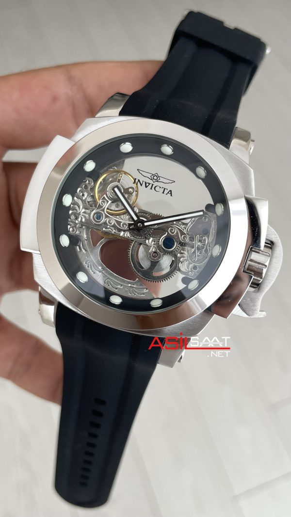 Invicta Coalition Forces Skeleton 24707 Silver 56mm Replika Saat Invicta Coalition Forces Skeleton 24707 Silver 56mm Replika Saat