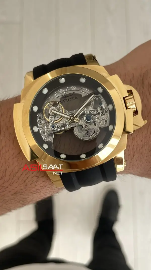 Invicta Coalition Forces Skeleton 24708 Gold 56mm Replika Saat