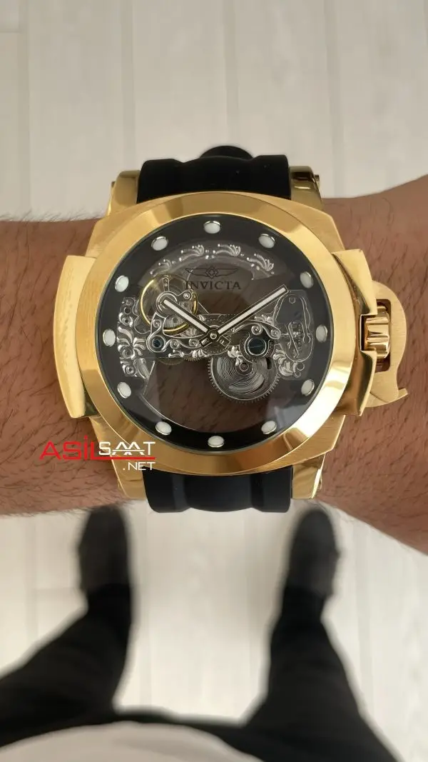 Invicta Coalition Forces Skeleton 24708 Gold 56mm Replika Saat