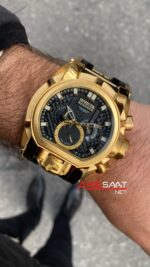 Invicta Magnum Reserve Bolt Zeus Siyah Kadran 52 mm 25607 Gold Replika Saat IMA017