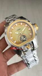 Invicta Magnum Zeus Bolt Reserve Champagne Tourbillon Two Tone Gold 52mm Replika Saat