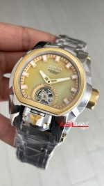 Invicta Magnum Zeus Bolt Reserve Champagne Tourbillon Two Tone Gold 52mm Replika Saat