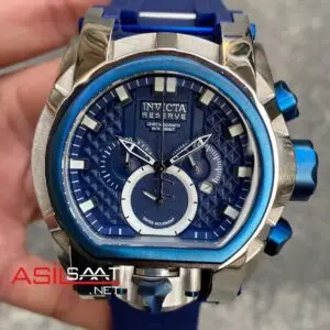 Invicta Reserve Magnum Zeus Bolt Mavi Kadran 52 mm 31549 Blue Replika Saat IMA016