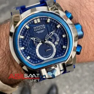 Invicta Reserve Magnum Zeus Bolt Mavi Kadran 52 mm 31549 Blue Replika Saat IMA016