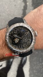 Invicta S1 Rally Empire Dragon Tourbillon Siyah Kadran 50 mm 25080 Silver Replika Saat ISD001