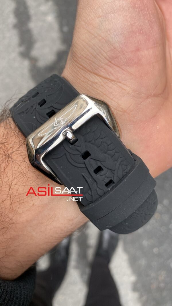 Invicta S1 Rally Empire Dragon Tourbillon Siyah Kadran 50 mm 25080 Silver Replika Saat ISD001