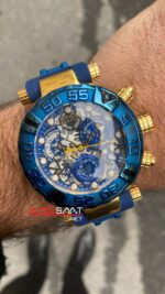 Invicta SubaQua Noma 1 Mavi Kadran 50 mm 15617 Blue Gold Replika Saat ISU006