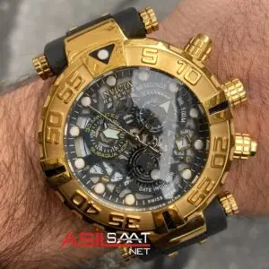 Invicta SubaQua Noma 1 Siyah Kadran 50 mm 18999 Gold Replika Saat ISU005
