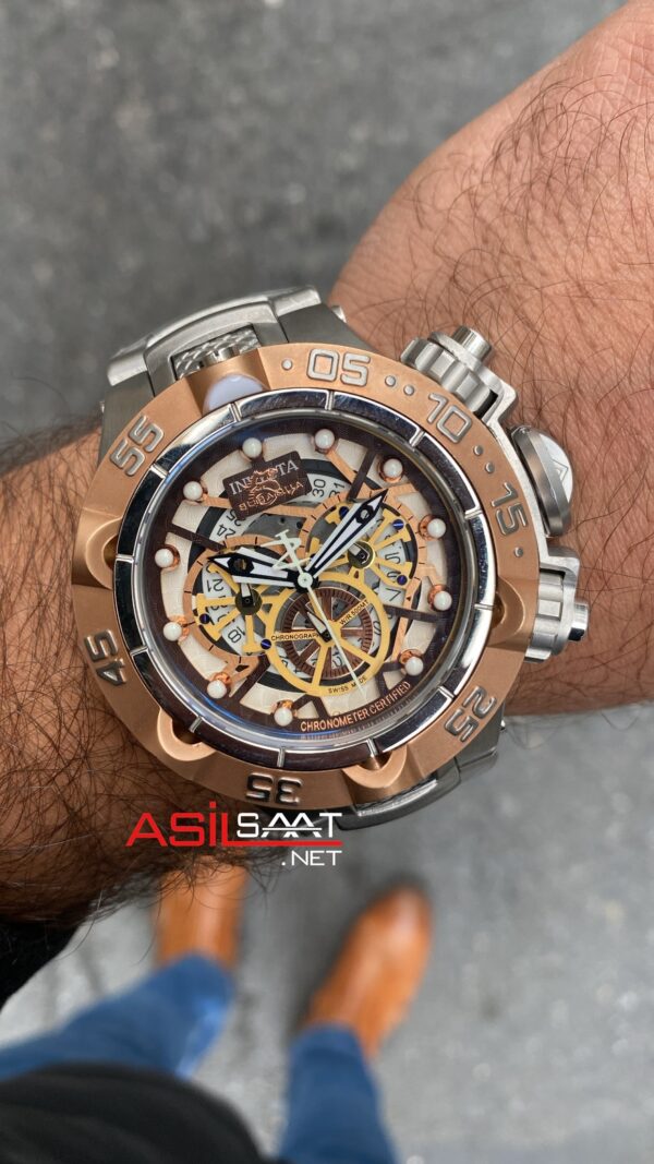 Invicta SubaQua Noma 5 Chronograph 52 mm 13737 Rosegold Replika Saat ISB003