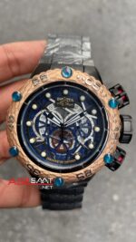 Invicta SubaQua Noma 6 Jason Taylor Siyah Kadran 52 mm 25302 Black Rosegold Replika Saat ISN003
