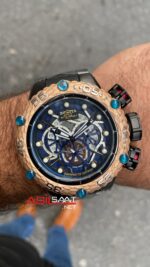 Invicta SubaQua Noma 6 Jason Taylor Siyah Kadran 52 mm 25302 Black Rosegold Replika Saat ISN003