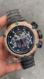 Invicta SubaQua Noma 6 Jason Taylor Siyah Kadran 52 mm 25302 Black Rosegold Replika Saat ISN003
