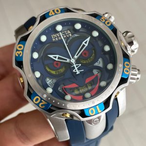 Invicta Venom Reserve Joker Mavi 52mm Silver