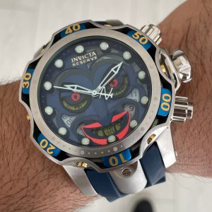Invicta Venom Reserve Joker Mavi 52mm Silver