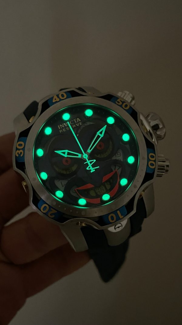 Invicta Venom Reserve Joker Mavi 52mm Silver