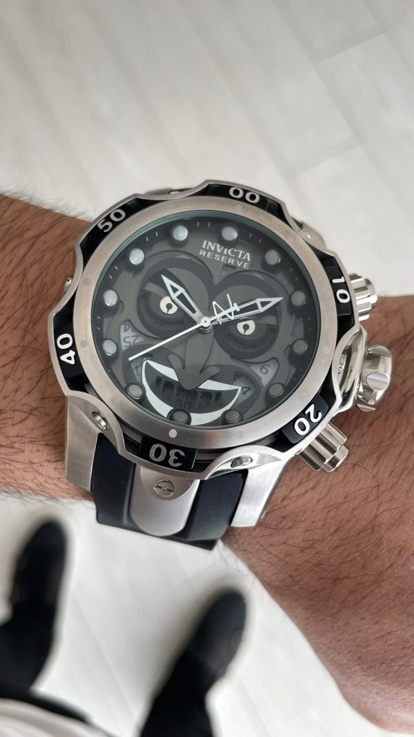 Invicta Venom Reserve Joker Siyah 52mm Silver