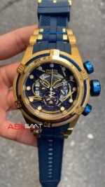 Invicta Zeus Bolt Mavi Kadran 53 mm Blue Gold Replika Saat IBZ014