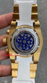 Invicta Zeus Bolt Sarı Kadran 53 mm White Gold Replika Saat IBZ015