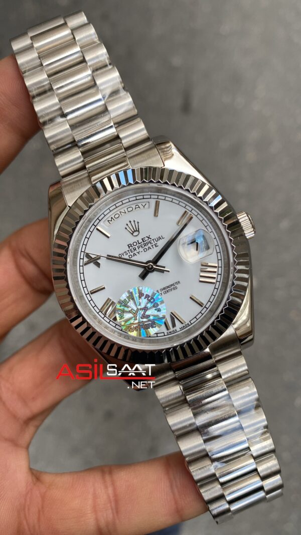 Rolex Day Date Beyaz 228239 White Replika Saat