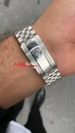 Rolex Day Date Siyah Kadran 40 mm 228239 Silver Replika Saat ROLDD040