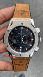 Hublot Classic Fushion Vendome Gümüş Kasa Kahverengi Kordon HBV002