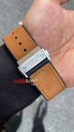 Hublot Classic Fushion Vendome Gümüş Kasa Kahverengi Kordon HBV002