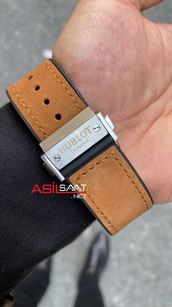 Hublot Classic Fushion Vendome Gümüş Kasa Kahverengi Kordon HBV002