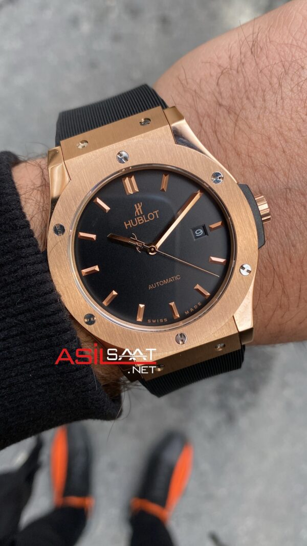 Hublot Classic Fushion Vendome Rose Siyah Kadran HBV017