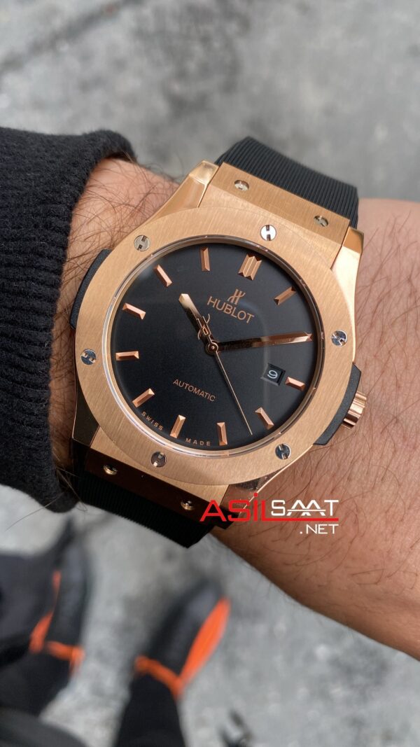 Hublot Classic Fushion Vendome Rose Siyah Kadran HBV017