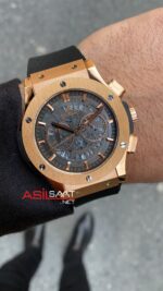 Hublot Classic Fushion Vendome Skeleton Rose Replika Saat HBV010