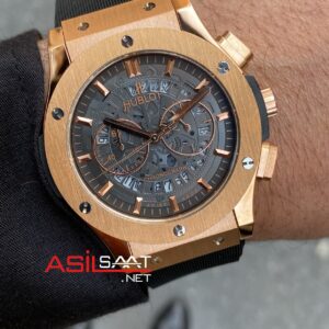 Hublot Classic Fushion Vendome Skeleton Rose Replika Saat HBV010