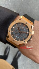 Hublot Classic Fushion Vendome Skeleton Rose Replika Saat HBV010