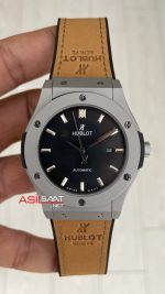 Hublot Classic Fusion Siyah Kadran 42 mm Kahverengi Replika Saat