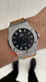 Hublot Classic Fusion Siyah Kadran 42 mm Kahverengi Replika Saat