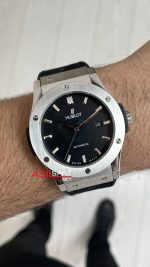 Hublot Classic Fusion Siyah Kadran 42mm Silver Replika Saat