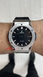 Hublot Classic Fusion Siyah Kadran 42mm Silver Replika Saat