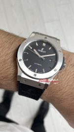 Hublot Classic Fusion Siyah Kadran 42mm Silver Replika Saat