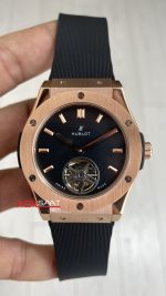 Hublot Classic Fusion Tourbillon Siyah Kadran 42mm Rose Replika Saat