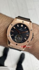 Hublot Classic Fusion Tourbillon Siyah Kadran 42mm Rose Replika Saat