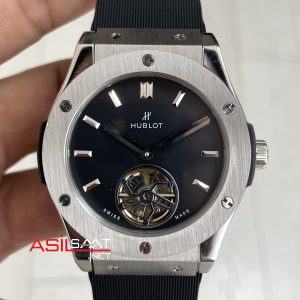Hublot Classic Fusion Tourbillon Siyah Kadran 42mm Silver Replika Saat
