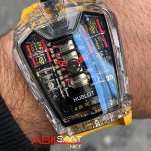 Hublot LaFerrari MP 05 Sarı Kordon Şeffaf Kasa HBFL004